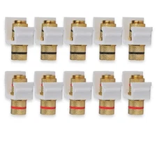 Speaker Post Snap-in Banana Keystone Jack - White, 10pcs