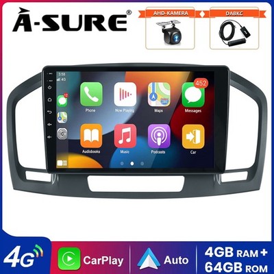Für Opel Insignia A G09 2008-2013 9'' Autoradio Android 14 GPS Navi DAB+ BT 4+64G