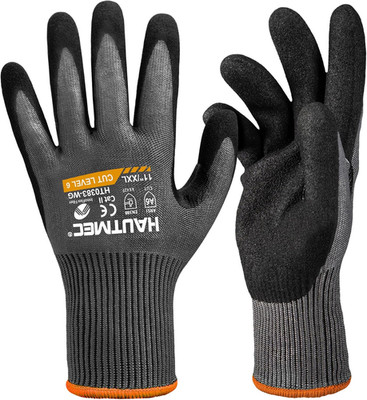 ANSI A6 Cut Resistant Work Gloves, EN 388 4X42F Cutting Proof Gloves