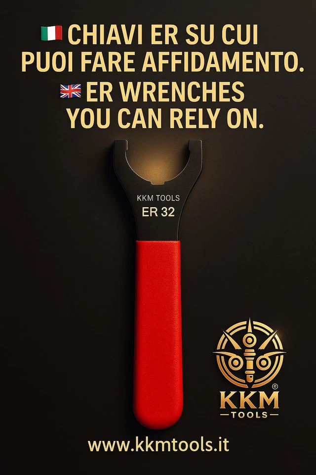 Chiave per Dado UM ER11/16/20/25/32/40 – Per Portapinze CNC / Mandrini ER - Image 4 of 4