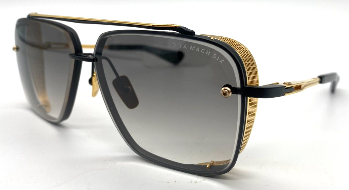 DITA MACH SIX Titanium DTS121-62-04 Black/Gold/Gradient Sunglasses