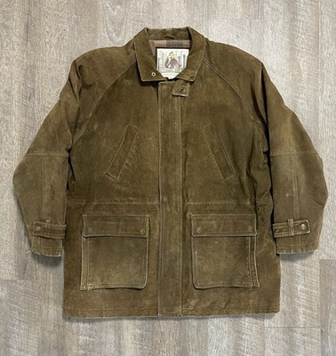 Vtg Urban Cowboy Jacket XL Brown Leather Hide Retro Bomber Cafe Racer X-Large