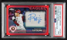 2024 Chrome NPB Nippon Professional Baseball 4/5 Ryosuke Tatsumi PSA 9 Auto 04cw
