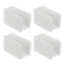4Pcs Silicone Corner Drawer Bumper, g Shape Anti Collision Corner Cover, Frosted