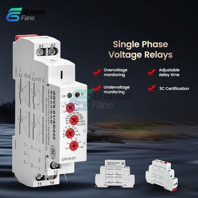 AC/DC12V-240V A220V 16A On Delay Off Delay Timer Relay Time Delay Relay Din Rail