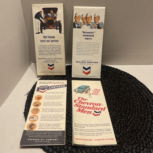 4 cartes chevron anciennes années 1960 Californie, Los Angeles, San Francisco, Co US - Photo 3/6