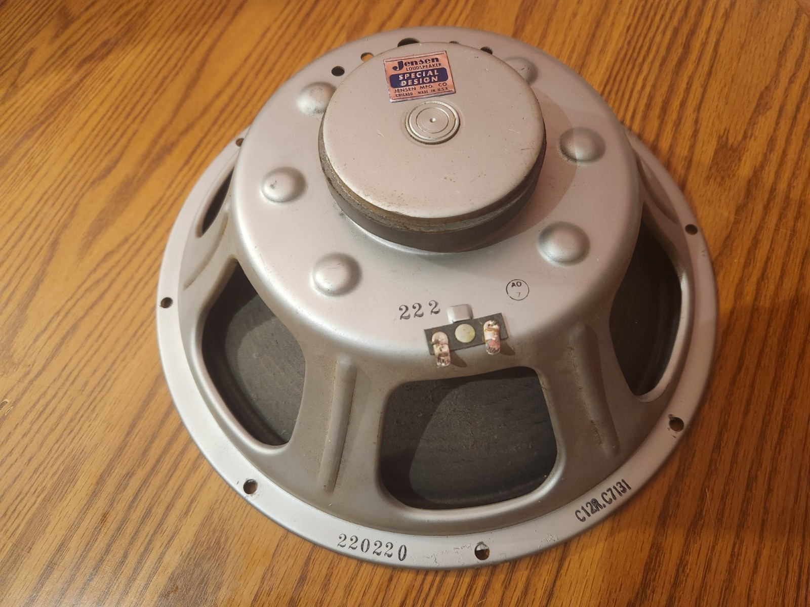 Vintage 1962 Jensen C12R  12???? Speaker - Fender Deluxe & Twins