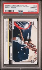 Graded 2024 Panini Instant WNBA Angel Reese #194 Rookie Card PSA 10