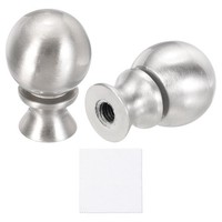 "2 StüCk 1,5\\\" LampenknäUfe FüR Lampenkappen, 1/4-27 Gewinde, Silber"