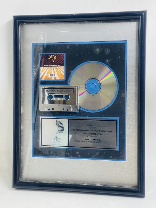 Maxwell: Maxwell's Urban Hang Suite Platinum Award Framed 13x17 *Pre-Owned*