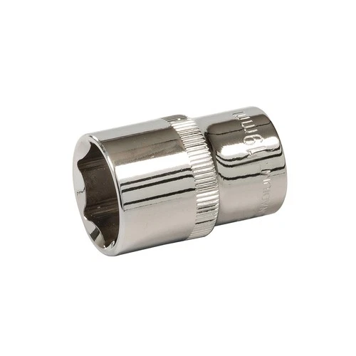 Drive Socket 19mm 6Pt Metric Chrome Vanadium Steel Hex Socket 1/2"