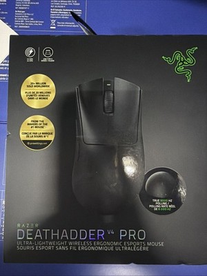 Razer Deathadder v4 Pro Wireless Gaming Mouse (Black, RZ01-05330100-R3U1) New