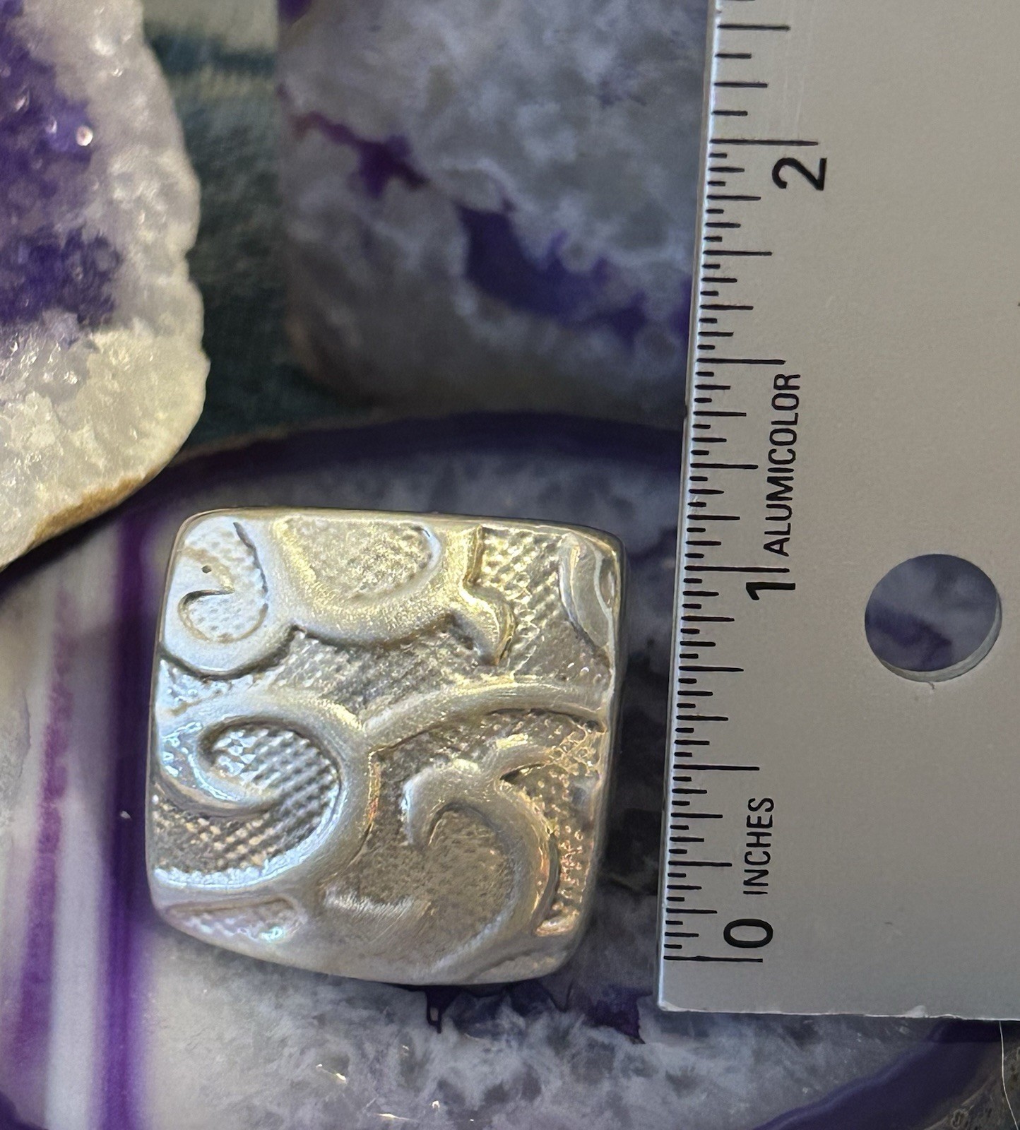 Sterling Silver Large Statement Electroform Signe… - image 5