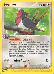 Swellow 46/109 EX Ruby & Sapphire Uncommon Pokemon Card