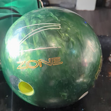 AMF Zone Ten-Pin Bowling Ball Drilled Green Glossy Finish For Bowling