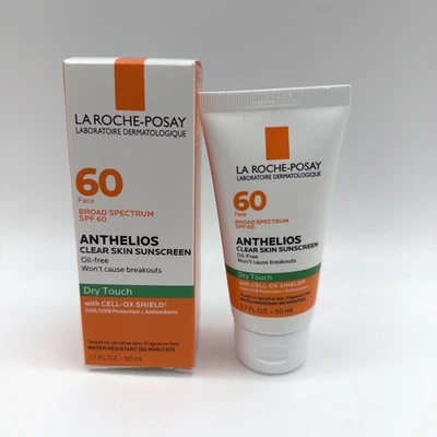 LA ROCHE-POSAY La Roche Posay Anthelios Clear Skin Sunscreen Oil Free Dry Touch SPF 60 1.7z 1PK