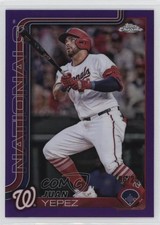 2025 Topps Chrome Purple Refractor 186/250 Juan Yepez #16 sc2