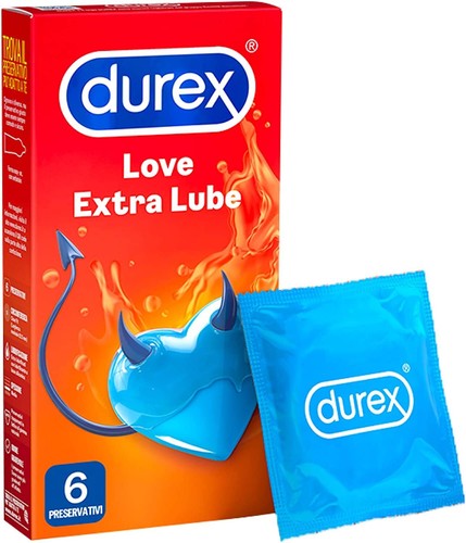 Preservativi Durex Love EXTRA LUBE Classici lubrificati Profilattici Easy-On - Zdjęcie 9 z 20