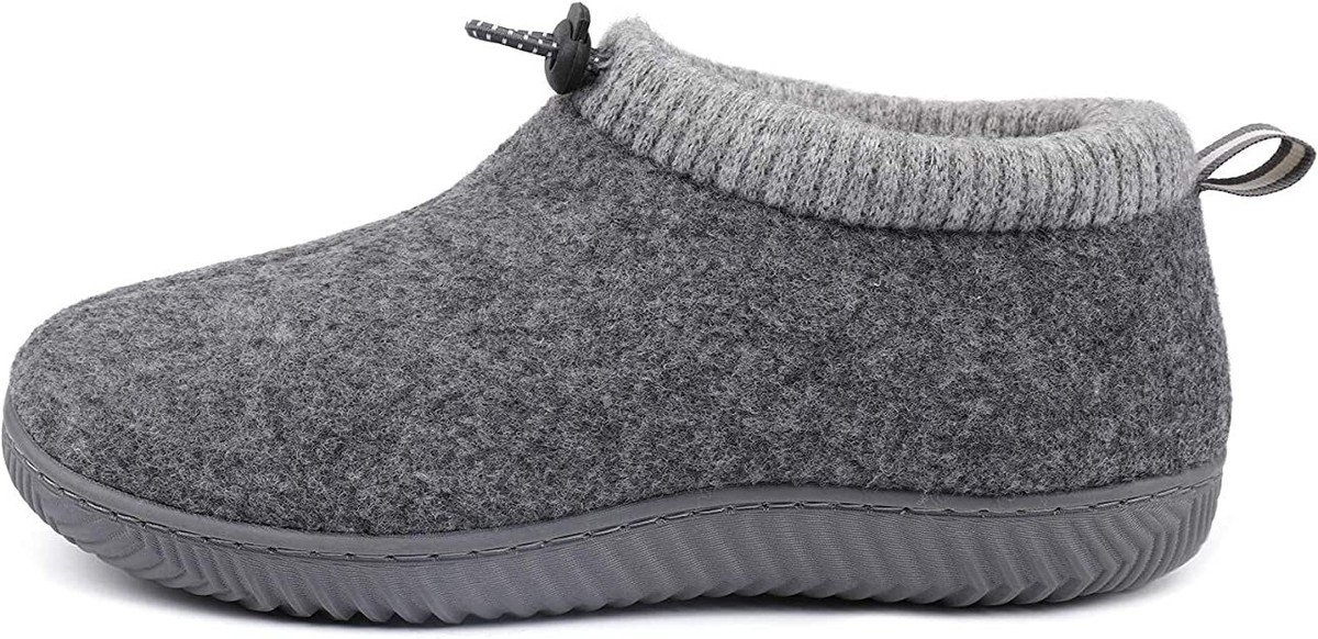 Women's Men's Closed Back Slippers with Drawstring Collar Unisex