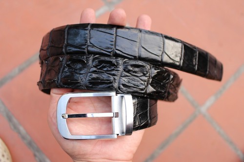 Black Genuine Alligator, CROCODILE 