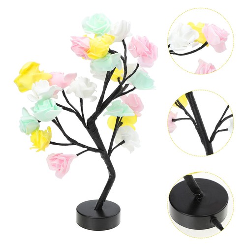 Rose Tree Lights Romantic Table Lamp Simulation Flower Decorative Night - Picture 11 of 12
