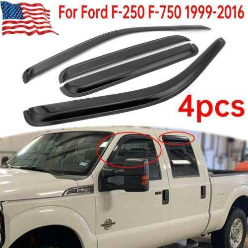 For Ford F-250 F-750 Super-Duty Crew Cab 99-16 Window Visor Vent Wind -US