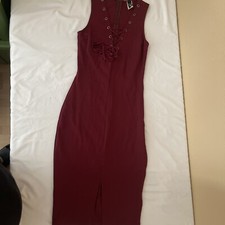 Windsor Sleeveless Lace Up Bodycon Dress Sz S
