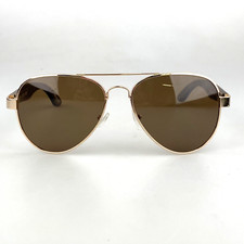 Style Eyes Sunglasses mod. 267 Polarized Mirrored Aviators Gold Wood Grain