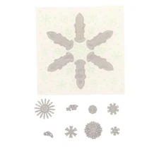 Crafter's Companion Chloe Snowflake Cut and Emboss Folder NEW 676401