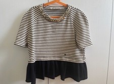 Top T Shirt Elisabetta Franchi Con Volant Xs 38