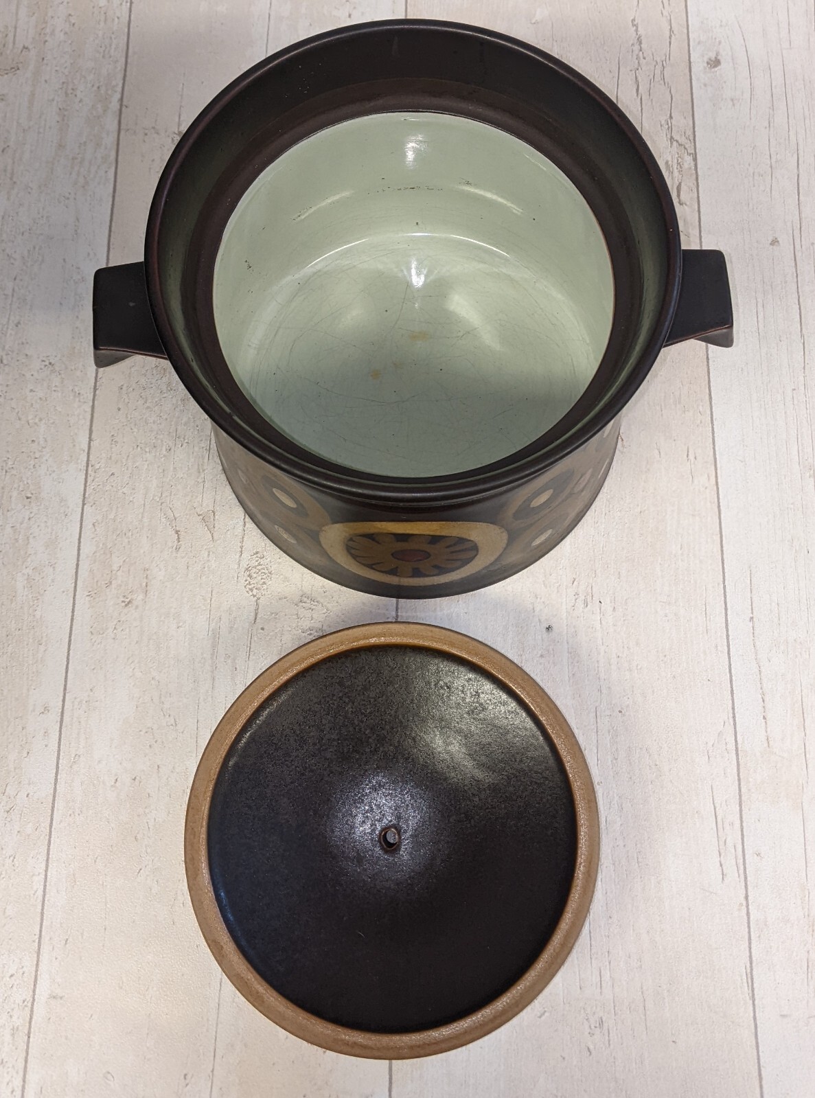 Three Vintage Denby Arabesque Casserole / Hot Pot Dishes eBay