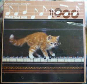 1000 Pc Puzzle Cat Kitten On Piano Keys Name That Tune Sealed New 23 x