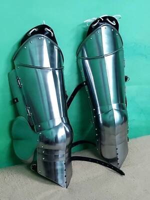 Medieval Knight Full Leg Armor Larp functional Armor Leg Armor Sca Cosplay Armor