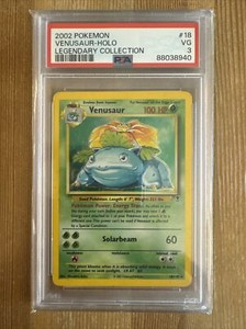 Pokémon TCG Venusaur Legendary Collection 18/110 Holo Holo Rare PSA 3
