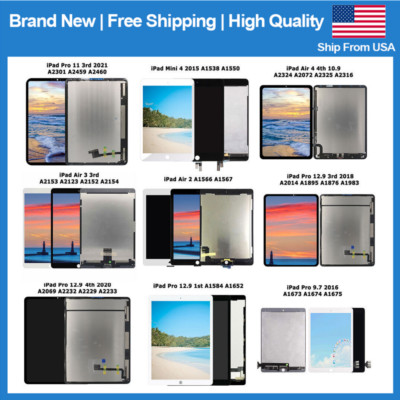 For iPad Pro 11 12.9 Air 2/3/4/5 mini 5 6 LCD Display Touch Screen Digitizer Lot