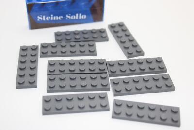 Lego (c) 10x 2x6 Platte 3795 - dunkelgrau - dark bluish - Star Wars - plate