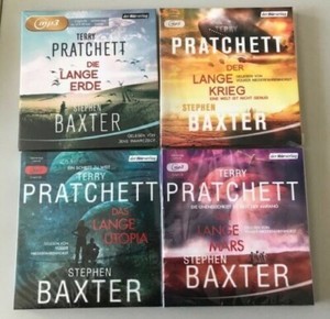 4 x Stephen Baxter - Terry Pratchett - Die lange Erde / Krieg / Mars / Utopia