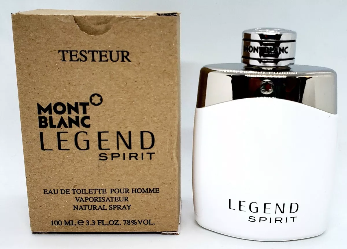 MONT BLANC LEGEND SPIRIT EDT 3.3 OZ FOR MEN WITH CAP NEW IN WHITE BOX