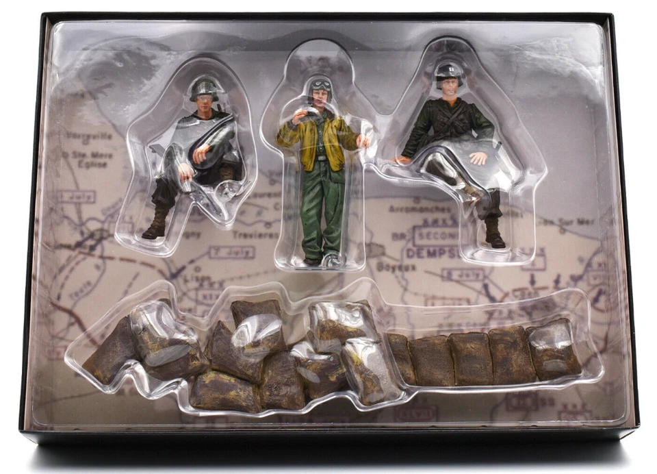 WW2 U S A M4A3 Sherman Tank D-Day Forces Of Valor 1:16 Diecast Built Metal Model - Image 3 of 4