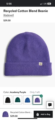ISO 2020 Madewell recycled beanie lilac Dream Beanie - Sweet Lilac – Carbon38 main image 2
