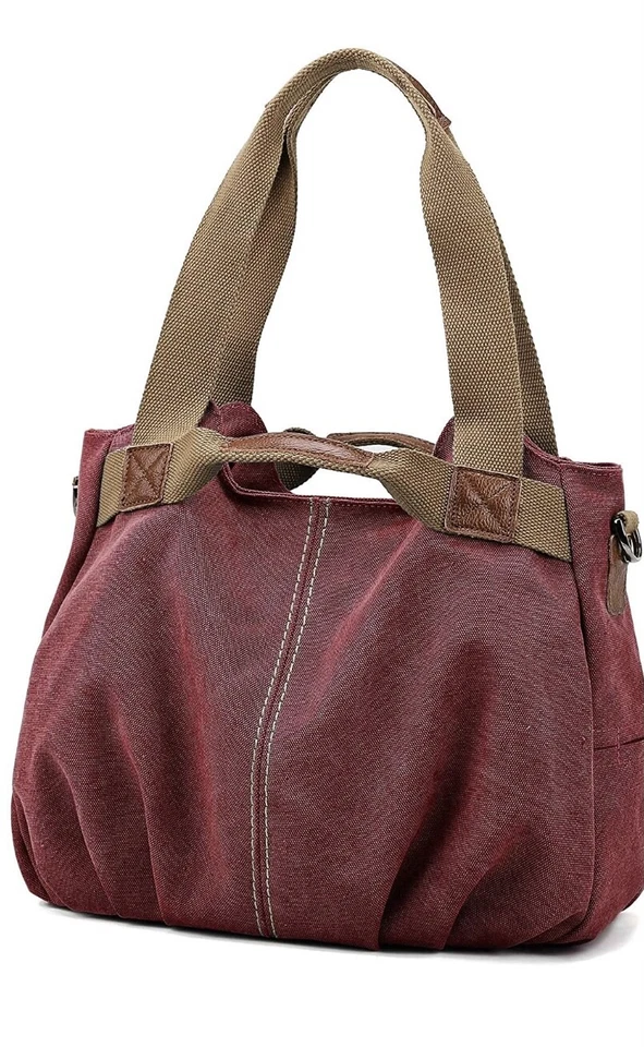 НОВЫЕ женские женщины винтажный Hobo холст сумочка сумка - Изображение 4 из 4