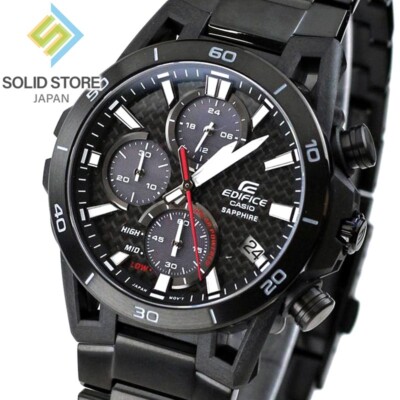 CASIO EDIFICE SOSPENSIONE EFS-S640YDC-1AJF Solar Watch Black Carbon Dial 44.5mm