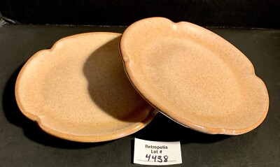 2 Frankoma Plainsman Brown Saucers 5E Plates 5 3/4''