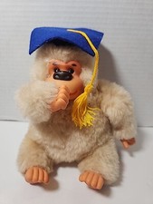 Vintage Russ Luv Pets Gorilla Monkey Baby Gonga Graduation Thumb Sucking Plush