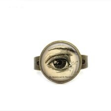 Anatomical Eye Ring Vintage Science Biology Rings Statement Band Women's Jewelry