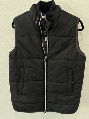 Mens Armani Exchange down fall winter Vest Sz S Small