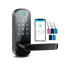 Smart Lock,Bluetooth Enabled Fingerprint and Touchscreen Electronic Door Lock...