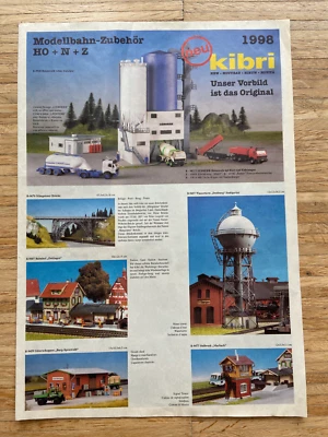 Kibri Prospekt 1998 - Modellbahn-Zubehör – H+N+Z - neuwertig - Bild 1 von 4