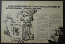 1969 IBM Office Products Division Two-Page Magazine Ad