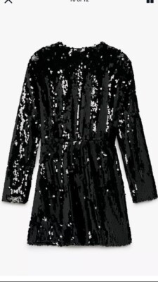 black wrap dress with long sleeves Long Sleeve Wrap Front Maxi Dress in Black